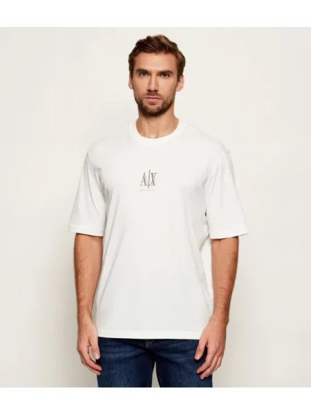 Armani Exchange Tricou | Regular Fit alb