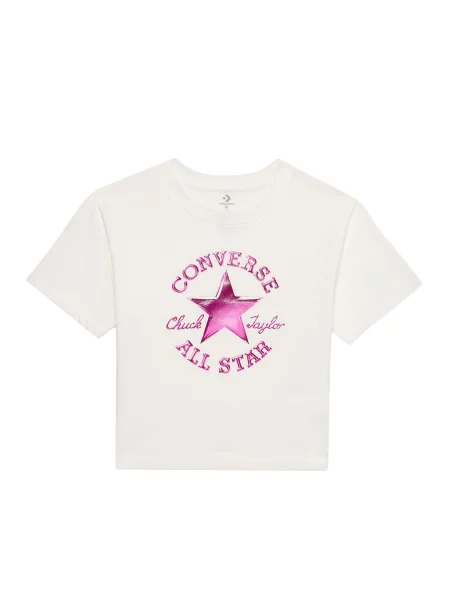 CONVERSE Tricou DCTP roz neon / roz închis alb