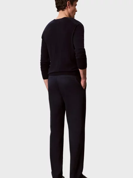 Стрейчевые зауженные чиносы Calvin Klein синие