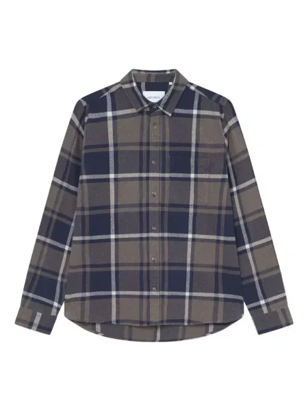 Карирана риза Les Deux синьо