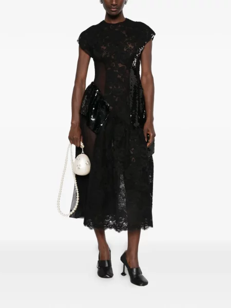Rochie midi Simone Rocha negru