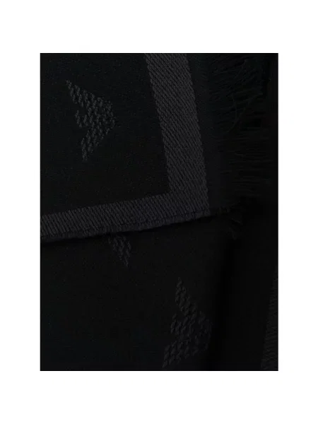 Szal Emporio Armani wełniana czarna