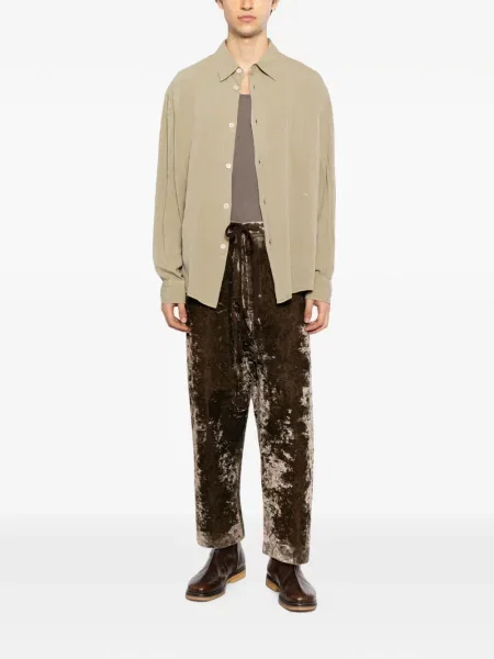 Pantaloni Uma Wang maro