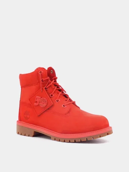 Детские ботинки Timberland красные