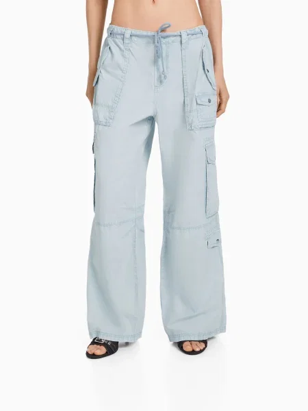Bershka Cargo farmer világoskék