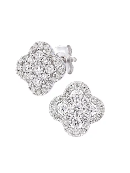 DIAMANT LETERNEL Náušnice Ohrringe aus Weißgold mit Diamant strieborná