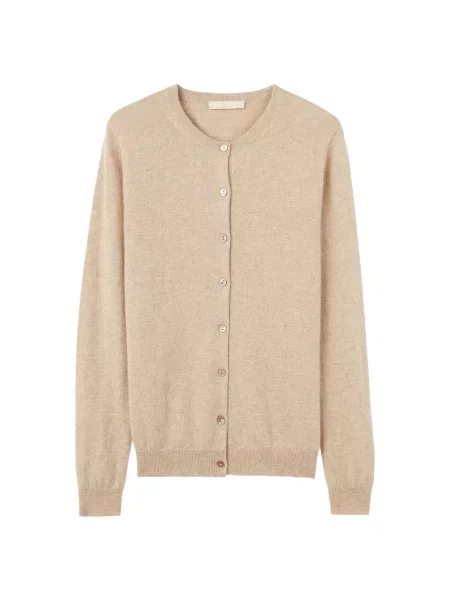 GOBI Cashmere Geacă tricotată Essential deschis bej
