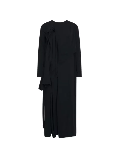 Rochie maxi Yohji Yamamoto drapată negru