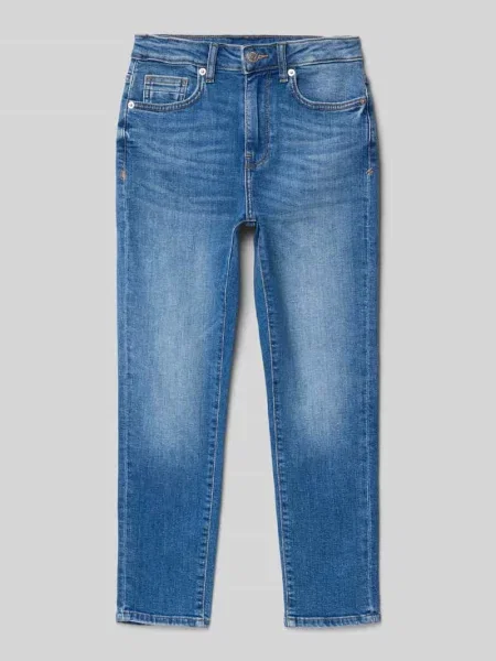 Jeansy o kroju tapered fit z mieszanki bawełny model ‘YOKE’ Only & Sons niebieski