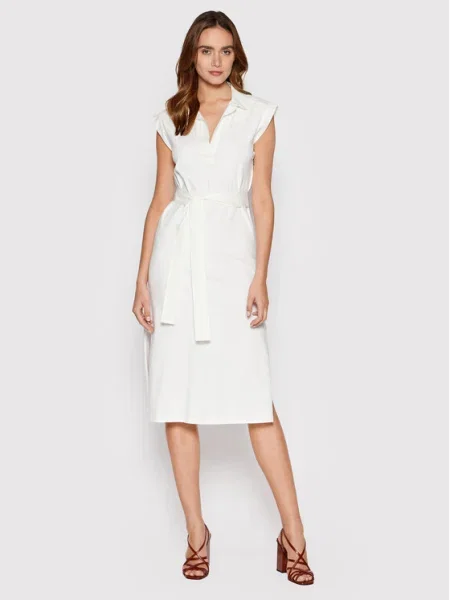 Marella Rochie de zi Bagdad Regular Fit alb