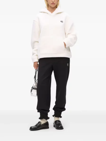 Hanorac cu glugă Karl Lagerfeld alb