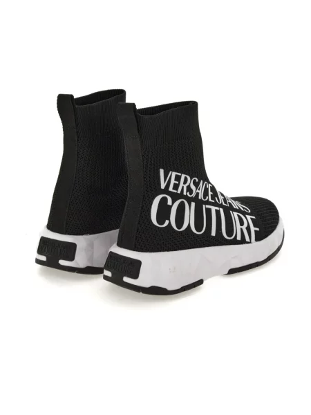Dzianinowe sneakersy Versace Jeans Couture czarne