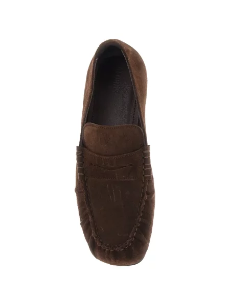 Pantofi loafer Alohas din piele de căprioară maro