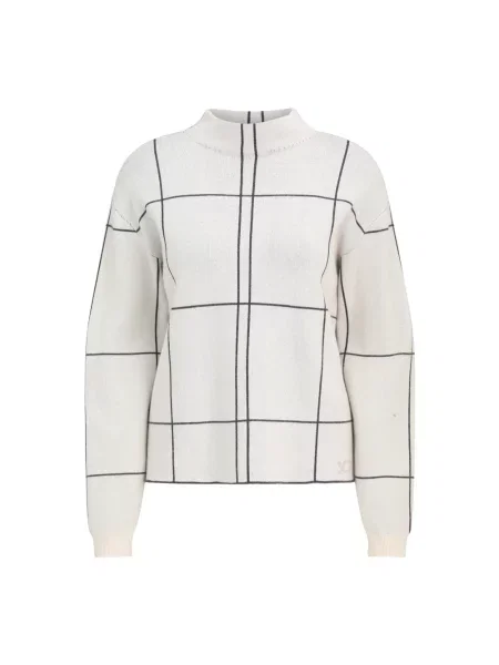 Sweter Betty Barclay w kratkę beżowy