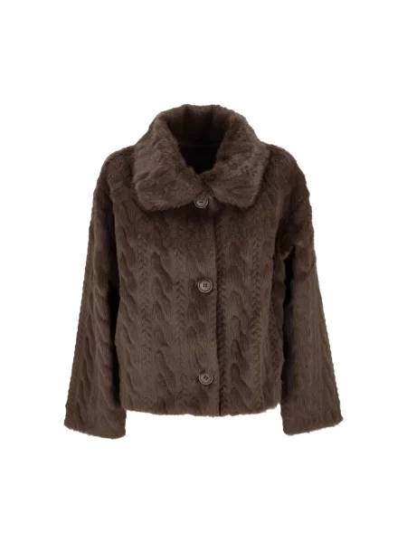 Krótki sweter Kocca brązowy