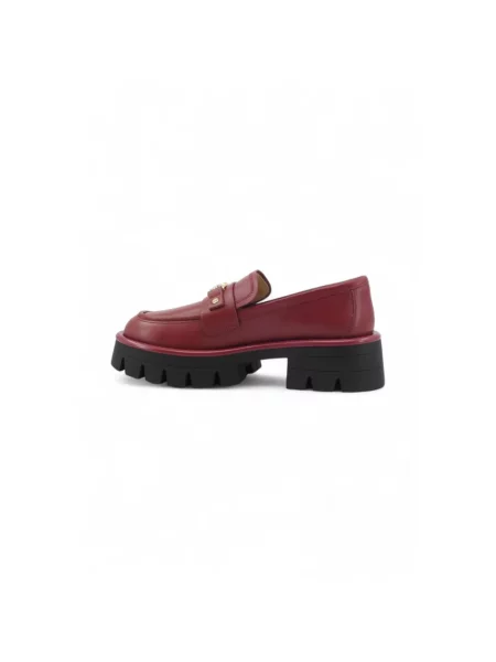 Loafersy Michael Michael Kors skórzane czerwone