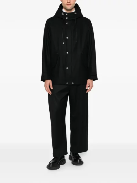 Pocnitură geacă Mackintosh cu glugă negru