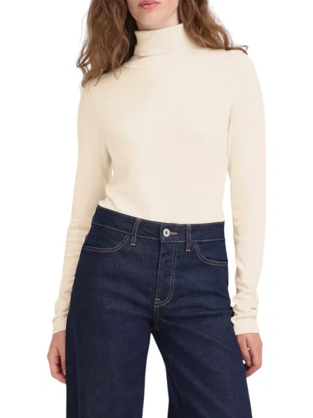 Pulover Ichi cu guler înalt albastru