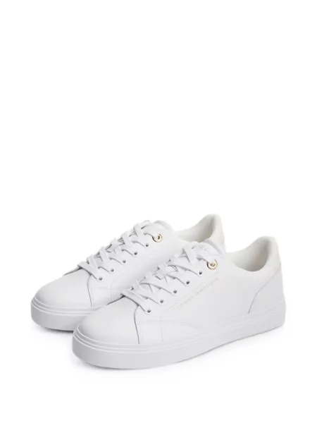 Sneakerși Tommy Hilfiger cu imagine alb