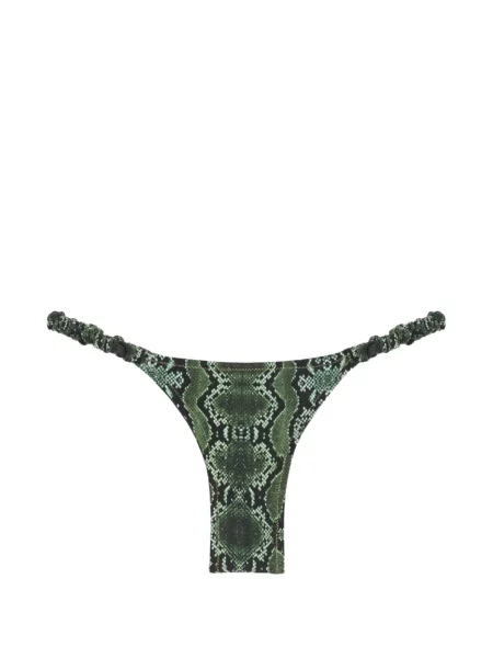 Bikini Reina Olga cu imagine cu model piele de șarpe verde