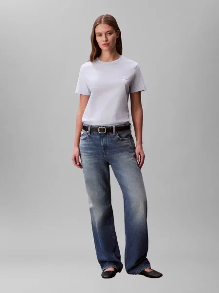 Calvin Klein Jeans Koszulka Kobiety niebieski|czarny jednolity S czarna