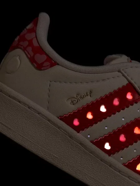 Adidas Originals Дитячі замшеві кросівки DISNEY SUPERSTAR LED LIGHTS