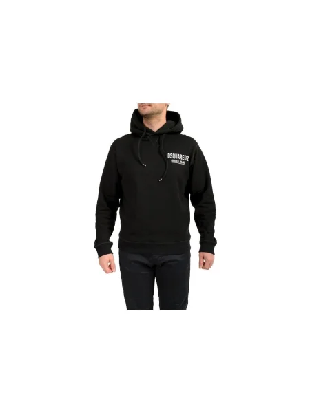 Mikina s kapucňou Dsquared čierna