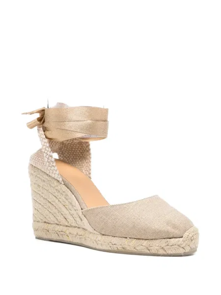 Espadrile Castaner cu pană cu legături