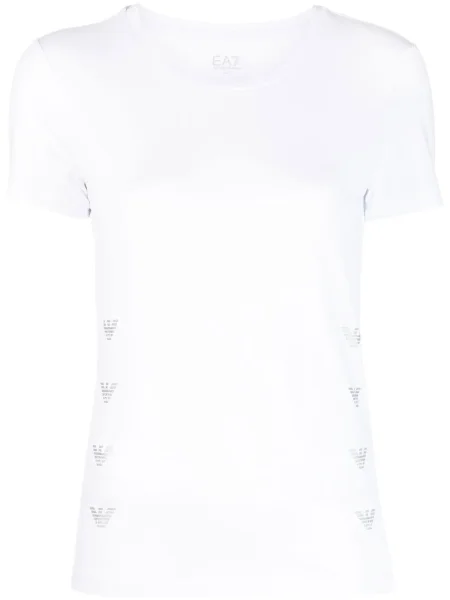 Μπλούζα Ea7 Emporio Armani από μοντάλ λευκό