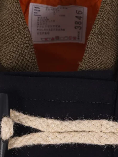 Kabát Sacai s kapucí modrý