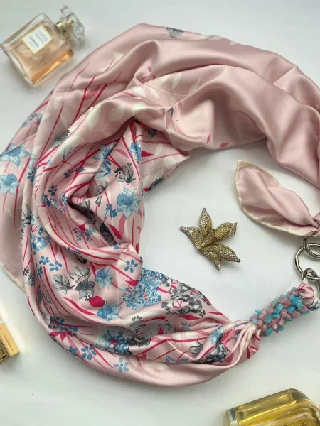 MyScarf Хустка Шовк рожевий