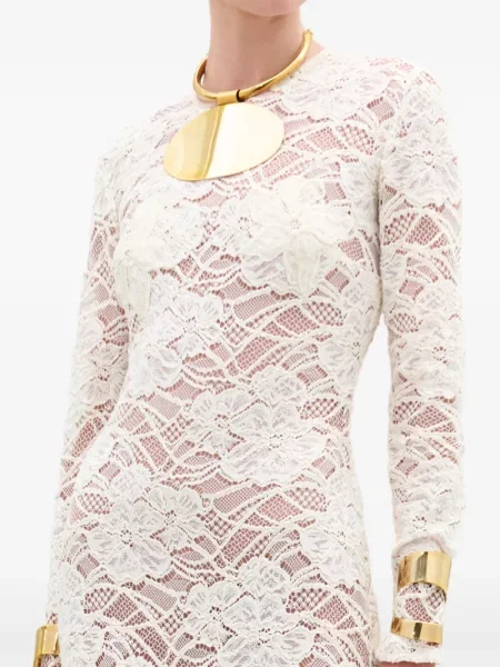 Rochie maxi Silvia Tcherassi din dantelă alb