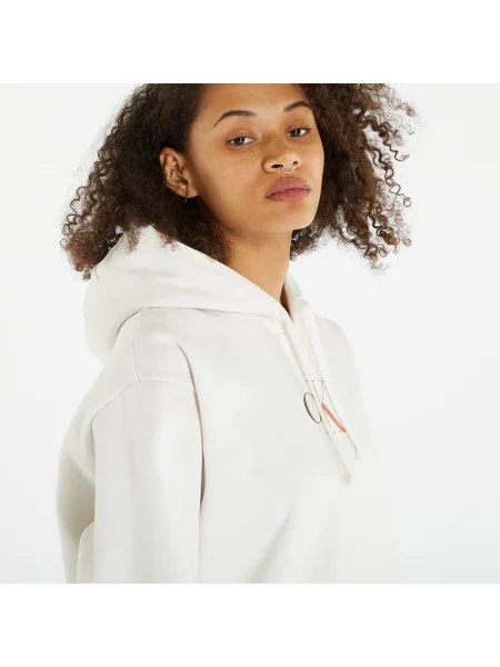 Majica s kapuljačom Calvin Klein s prijelazom boje bijela