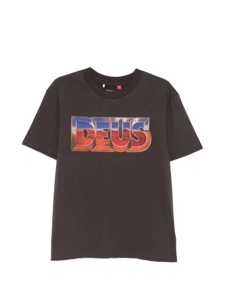 Tricou Deus Ex Machina cu imagine gri