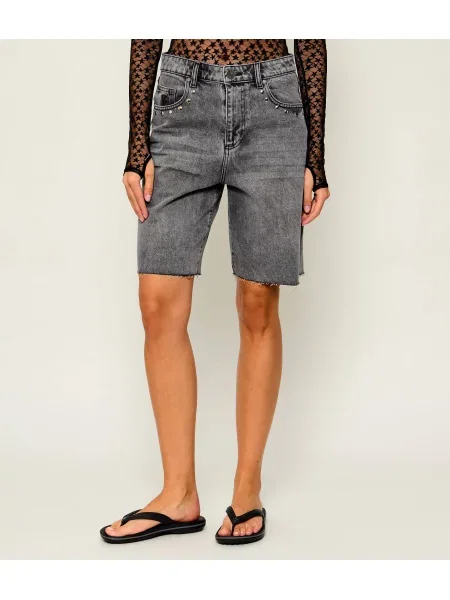 One Teaspoon De blugi bermude Le Cats | mid waist gri
