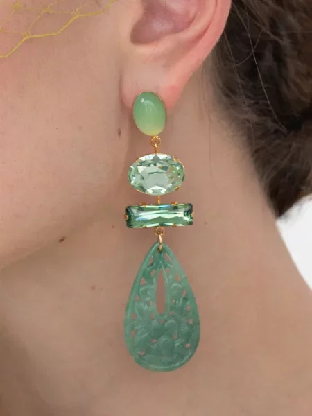 Cercei Jennifer Behr verde