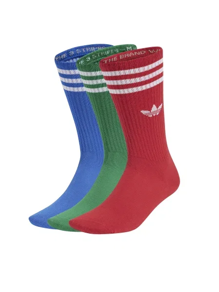 Чорапи adidas Originals 3 чифта червено