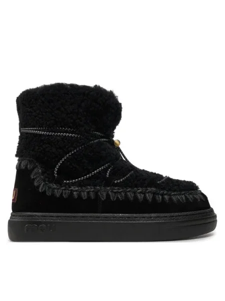 Mou Апрески Eskimo Sneaker Bold Scoub Lace черен