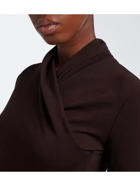 Rochie midi Max Mara din jerseu maro