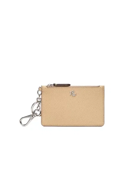 Etui na karty kredytowe LAUREN RALPH LAUREN beżowy