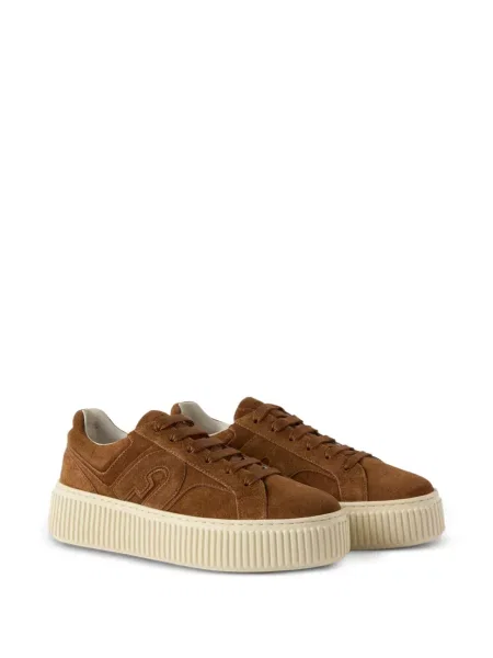 Szarvasbőr sneaker Furla barna