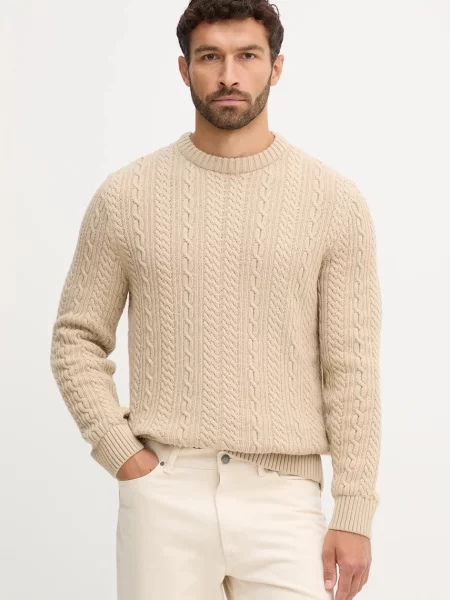 Barbour pulover de lână bej