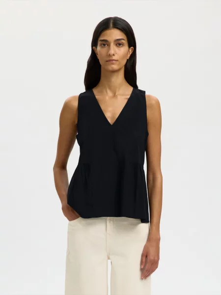 SELECTED Bluză SLFBLAIR' negru
