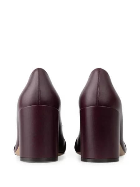 Pantofi cu toc Ferragamo cu toc bloc violet