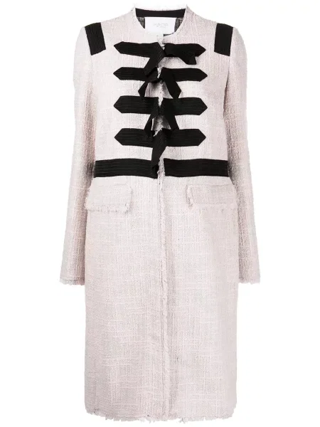 Palton Giambattista Valli din tweed roz