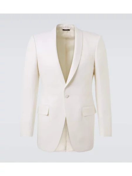 Costum Tom Ford de lână de costum alb