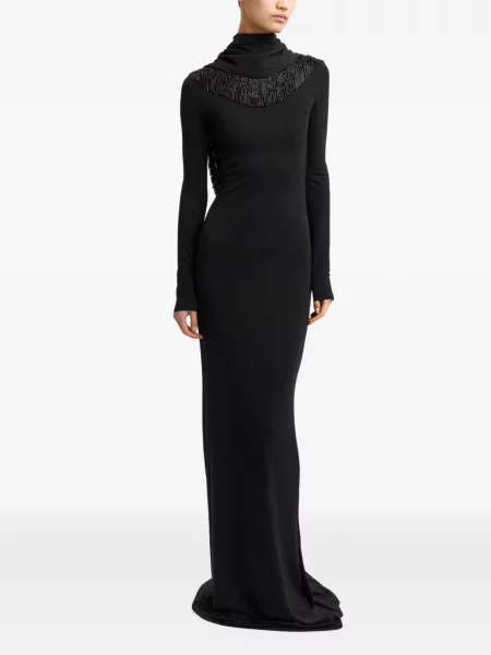 Lung rochie maxi 16arlington cu franjuri negru