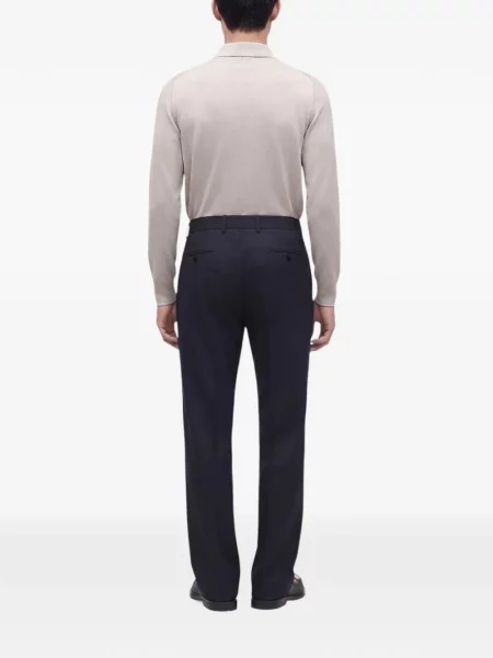Cu centură pantaloni Lardini albastru