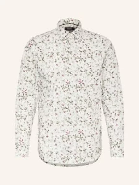 Digel Košile Dabato Modern Fit světle zelená / tmavě červená