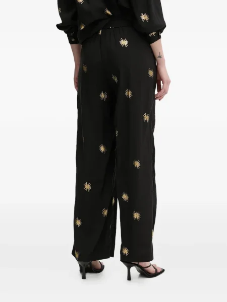Pantaloni Never Fully Dressed cu imagine negru